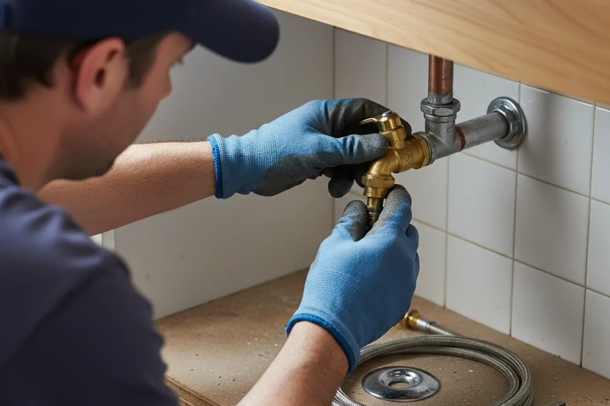 Shutoff valve and fitting work during Repiping in Mesquite